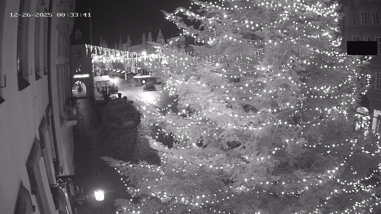 Archiv Foto Webcam Landshut: Blick vom Rathaus auf die Residenz