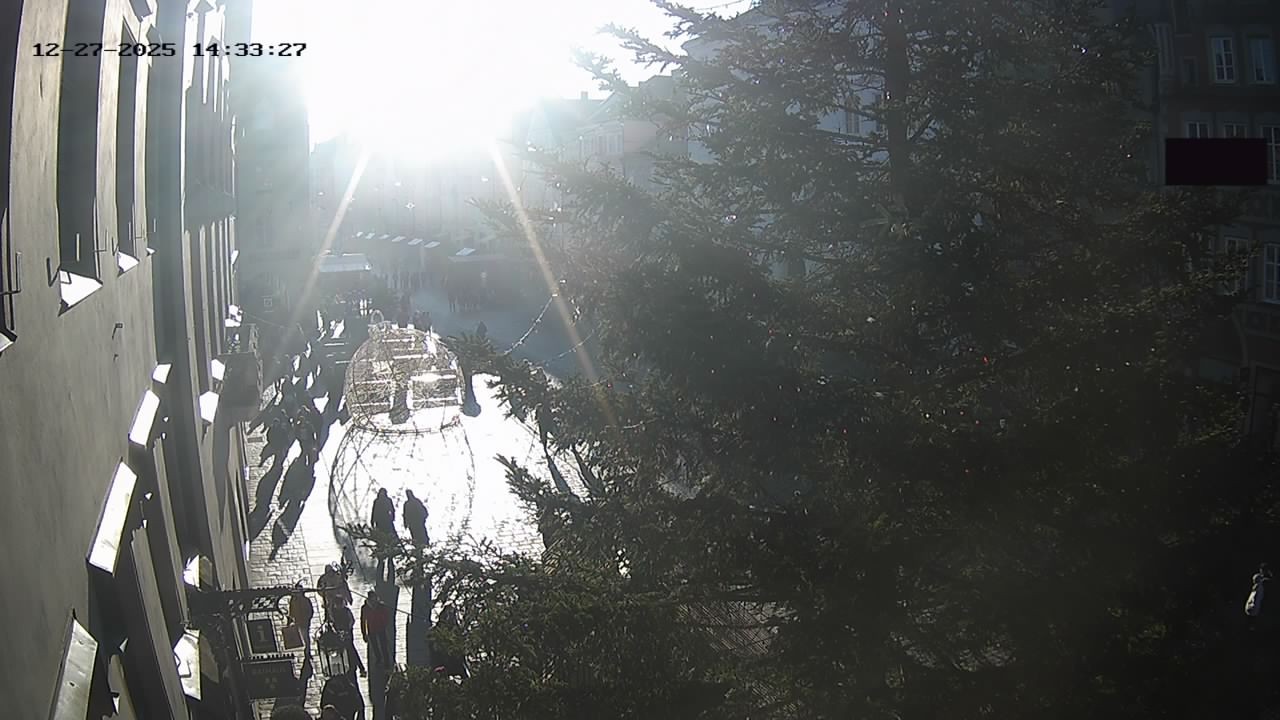 Archiv Foto Webcam Landshut: Blick vom Rathaus auf die Residenz