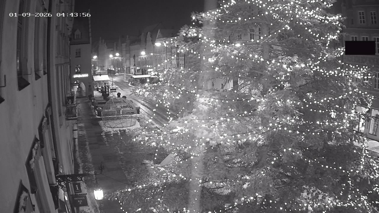 Archiv Foto Webcam Landshut: Blick vom Rathaus auf die Residenz