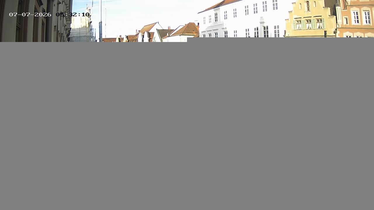 Archiv Foto Webcam Landshut: Blick vom Rathaus auf die Residenz