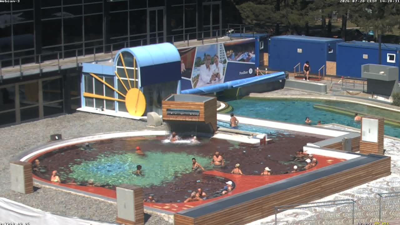 Archiv Foto Webcam Bad Füssing: Johannesbad-Therme Felsenlagune