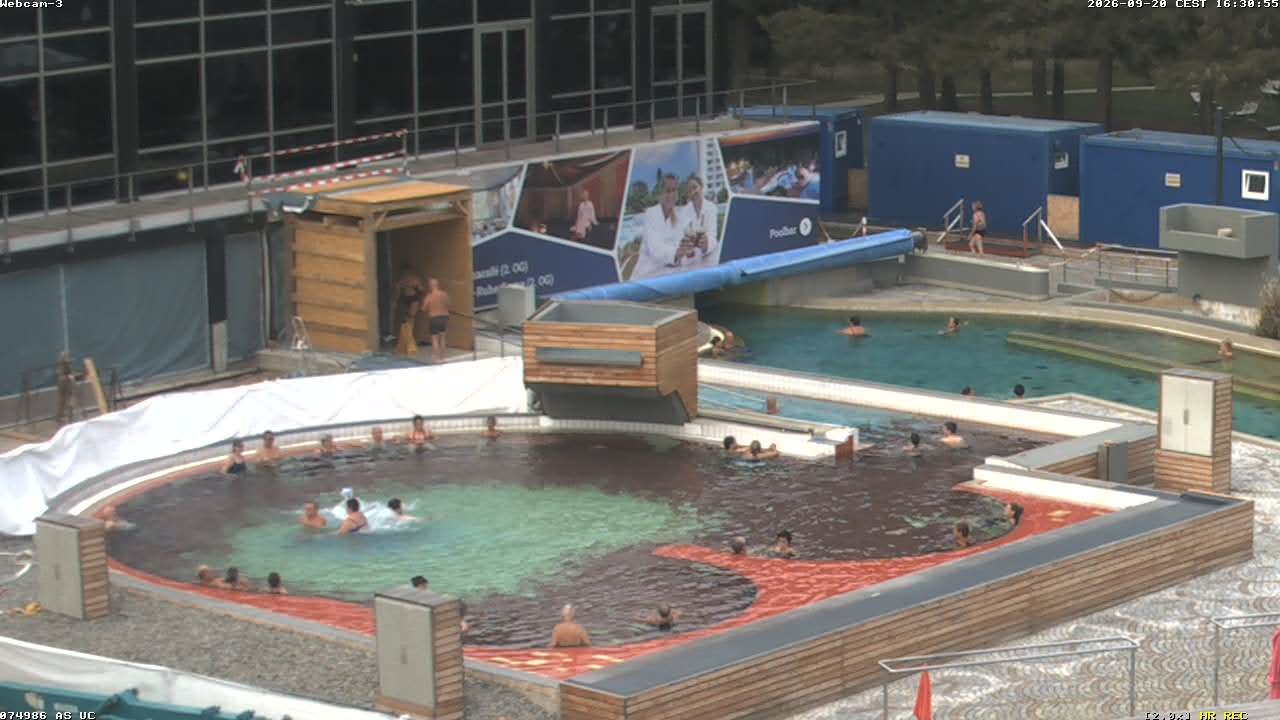 Archiv Foto Webcam Bad Füssing: Johannesbad-Therme Felsenlagune