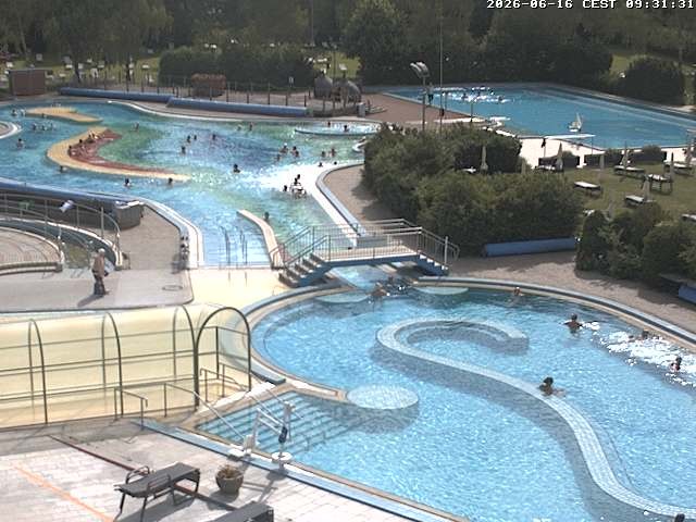 Archiv Foto Webcam Bad Füssing: Blick auf die Johannesbad Therme