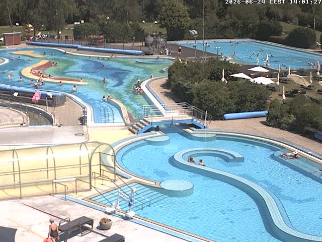 Archiv Foto Webcam Bad Füssing: Blick auf die Johannesbad Therme