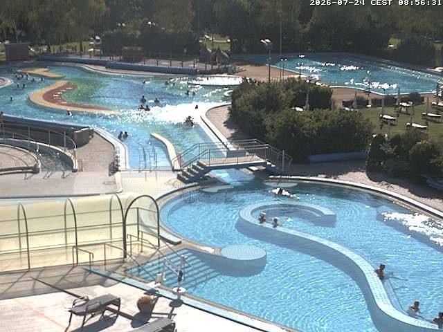 Archiv Foto Webcam Bad Füssing: Blick auf die Johannesbad Therme