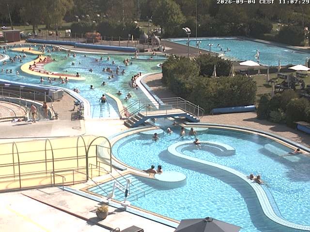 Archiv Foto Webcam Bad Füssing: Blick auf die Johannesbad Therme