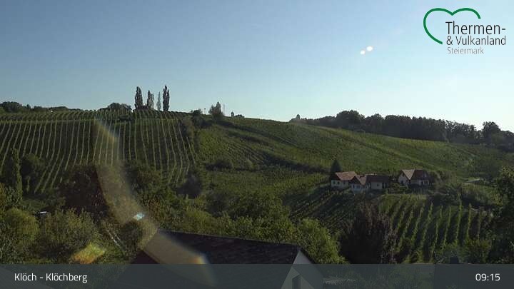 Archiv Foto Webcam Blick auf die Weinberge in Klöch - Klöchberg