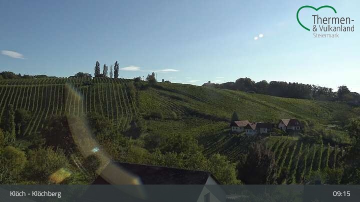 Archiv Foto Webcam Blick auf die Weinberge in Klöch - Klöchberg
