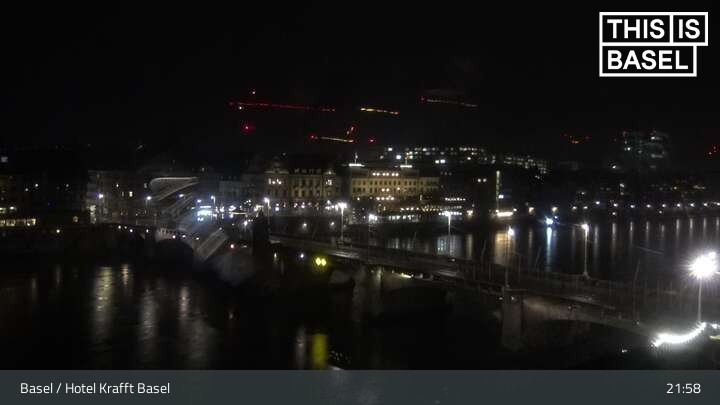 Archived image Webcam Basel - Hotel Krafft