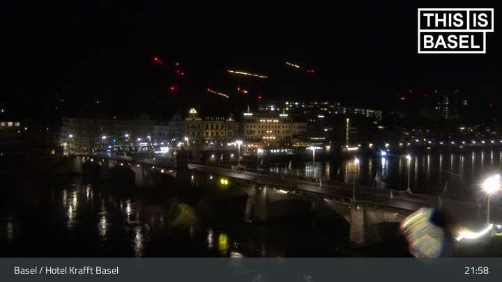 Archived image Webcam Basel - Hotel Krafft