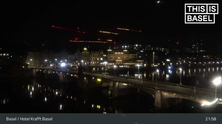 Archived image Webcam Basel - Hotel Krafft
