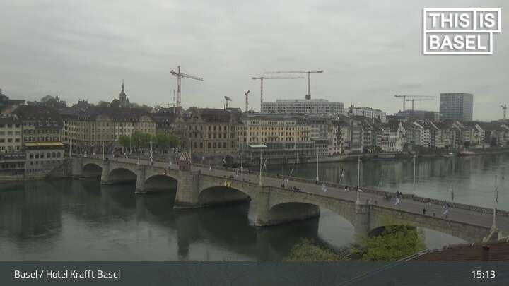 Archiv Foto Webcam Basel, Hotel Krafft
