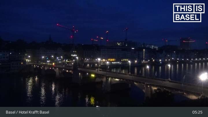Archived image Webcam Basel - Hotel Krafft