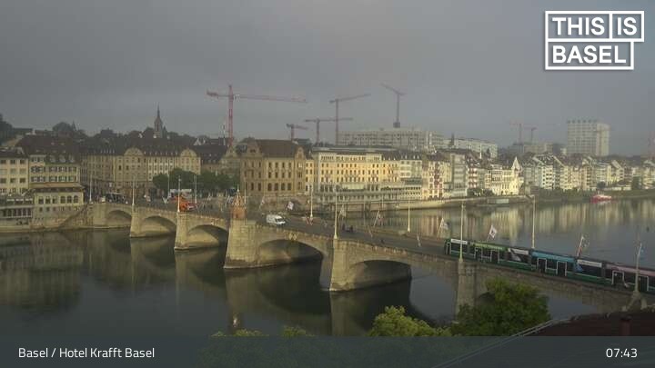 Archiv Foto Webcam Basel, Hotel Krafft