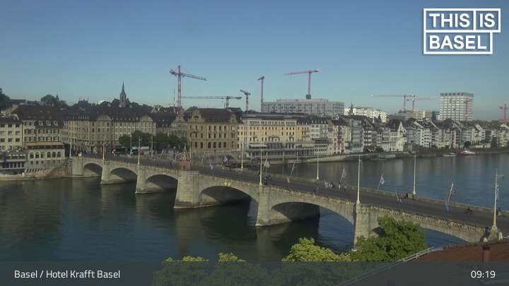 Archiv Foto Webcam Basel, Hotel Krafft