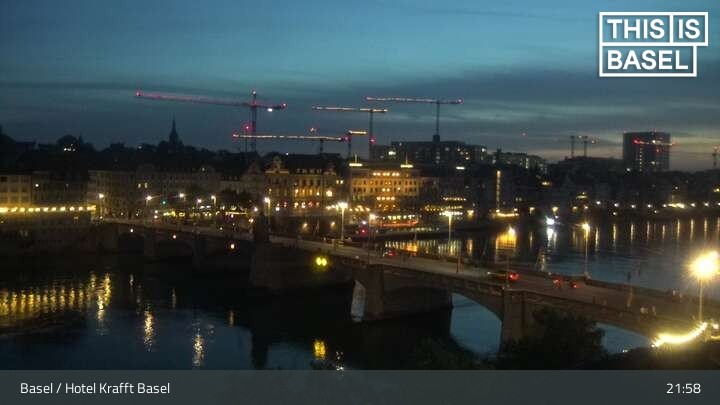 Archived image Webcam Basel - Hotel Krafft