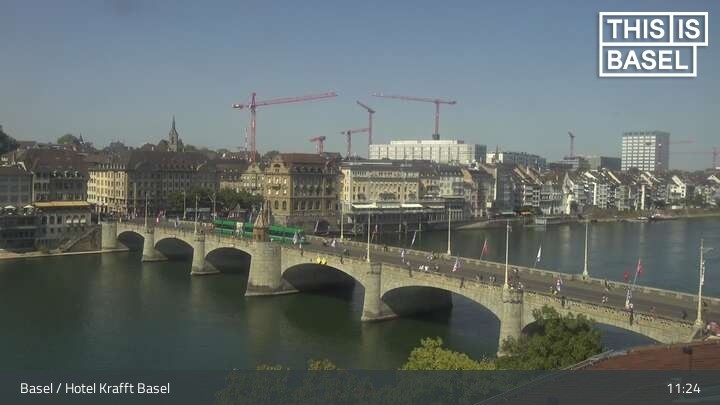 Archiv Foto Webcam Basel, Hotel Krafft