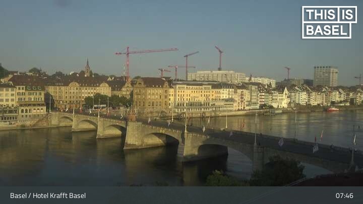 Archiv Foto Webcam Basel, Hotel Krafft