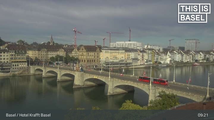 Archiv Foto Webcam Basel, Hotel Krafft