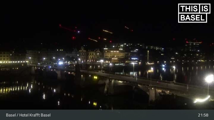 Archived image Webcam Basel - Hotel Krafft