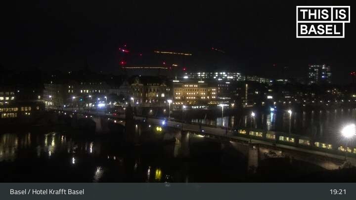 Archived image Webcam Basel - Hotel Krafft
