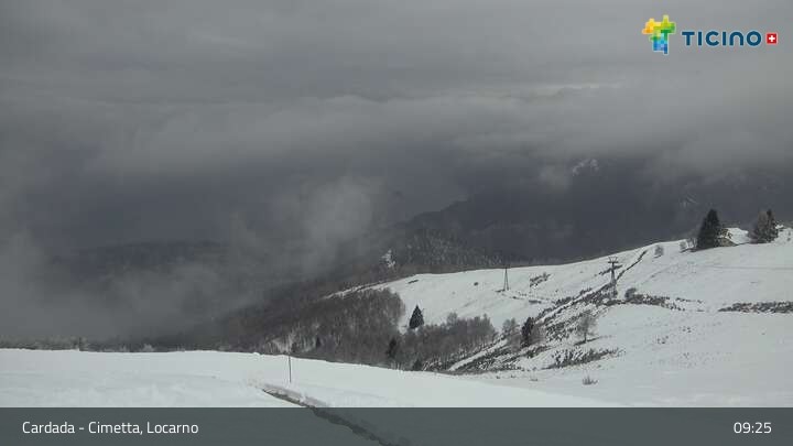 Archiv Foto Webcam Lago Maggiore: Cardada Bergstation