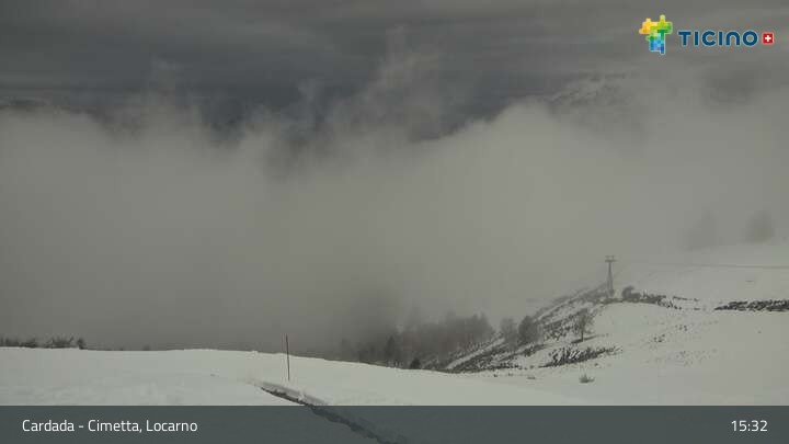 Archiv Foto Webcam Lago Maggiore: Cardada Bergstation