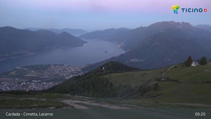 Archiv Foto Webcam Lago Maggiore: Cardada Bergstation
