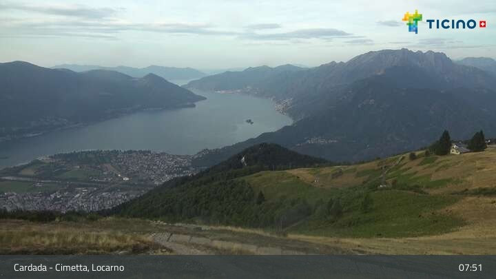 Archiv Foto Webcam Lago Maggiore: Cardada Bergstation
