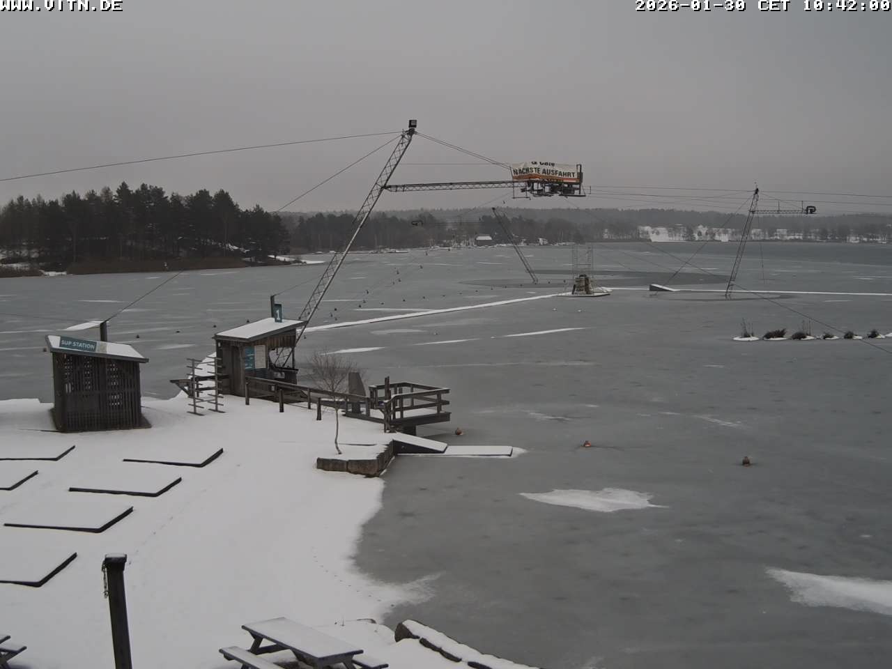 Archiv Foto Webcam Wakeboard- und Wasserskianlage am Steinberger See