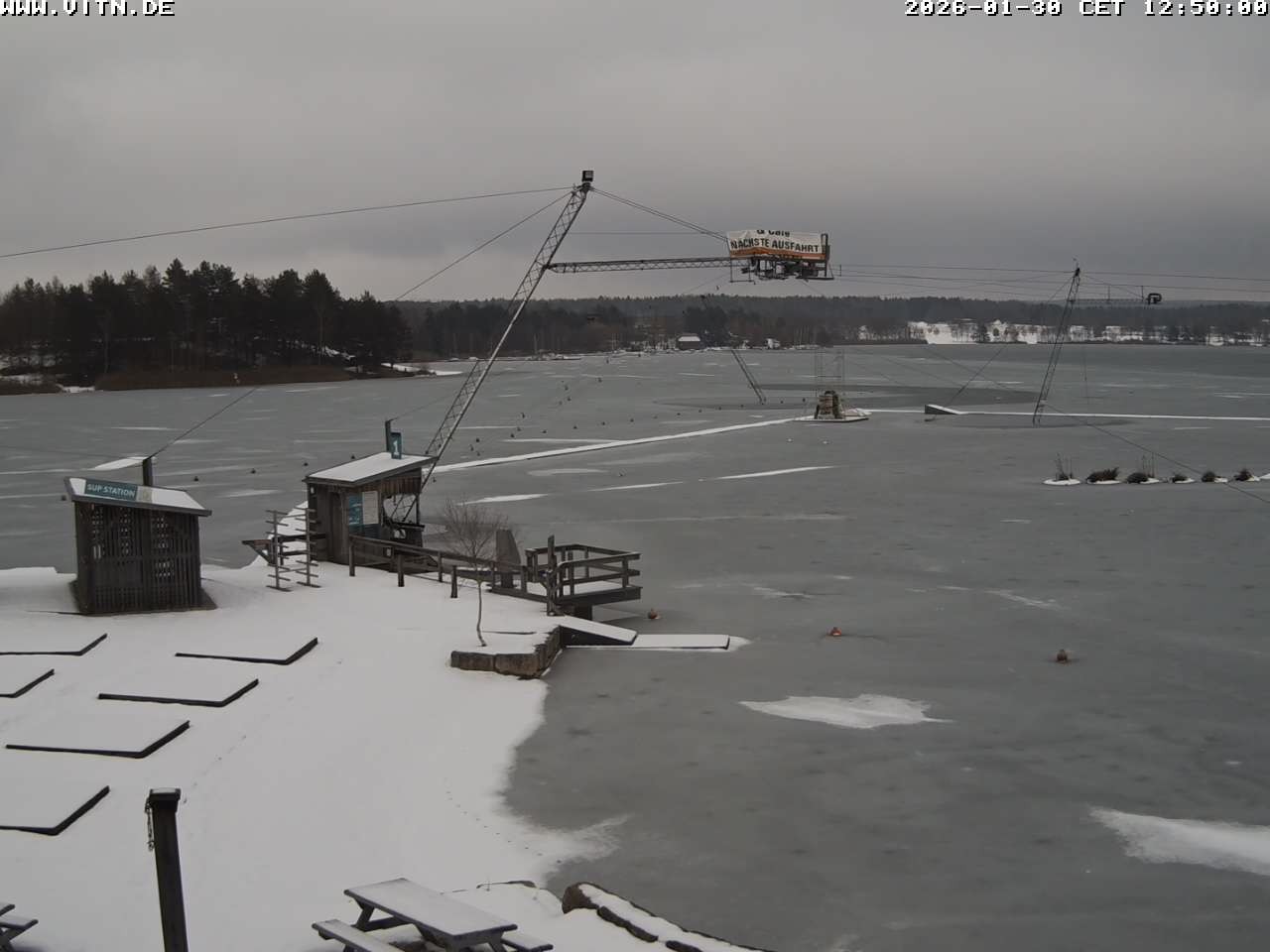 Archiv Foto Webcam Wakeboard- und Wasserskianlage am Steinberger See