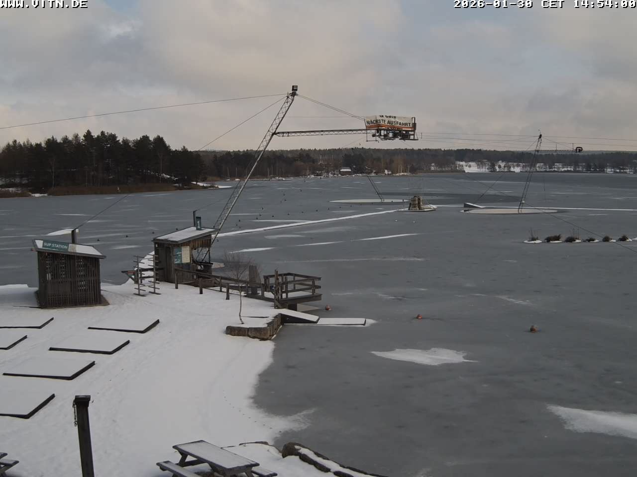 Archiv Foto Webcam Wakeboard- und Wasserskianlage am Steinberger See