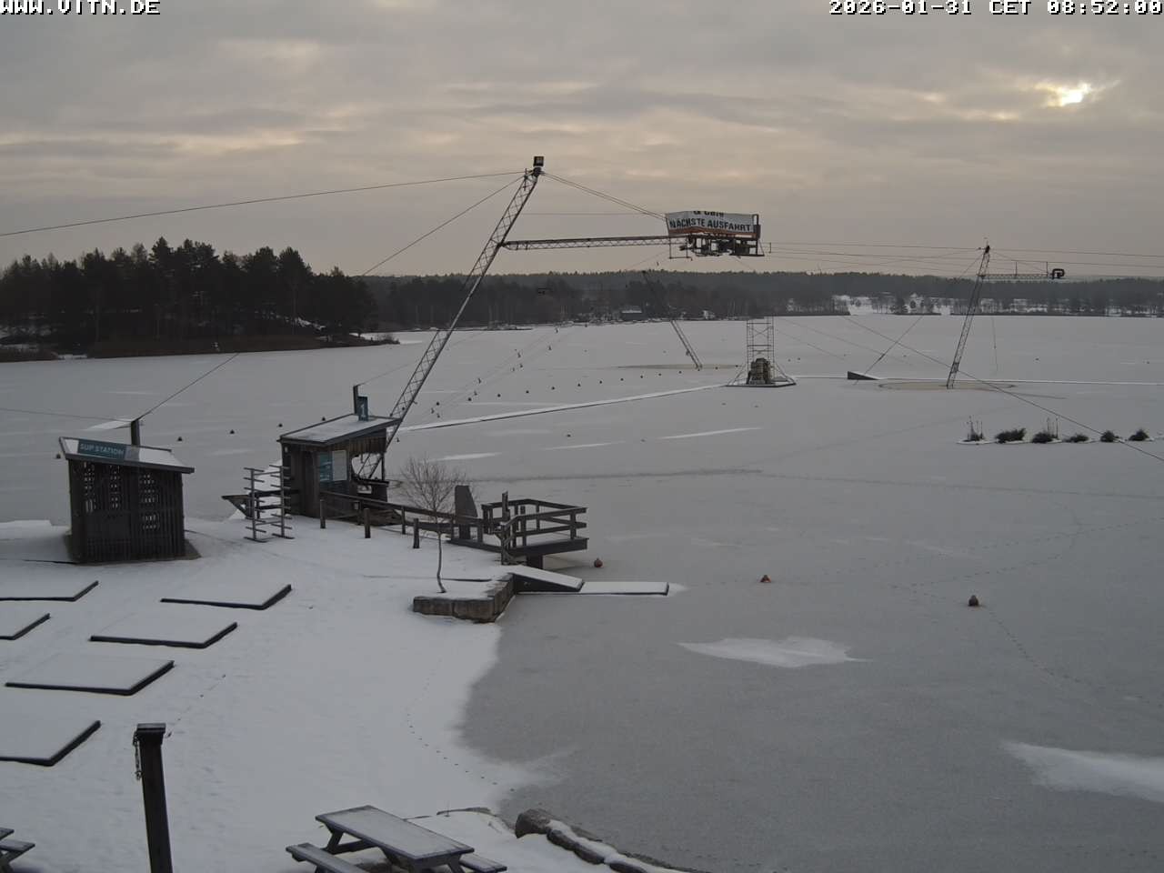 Archiv Foto Webcam Wakeboard- und Wasserskianlage am Steinberger See