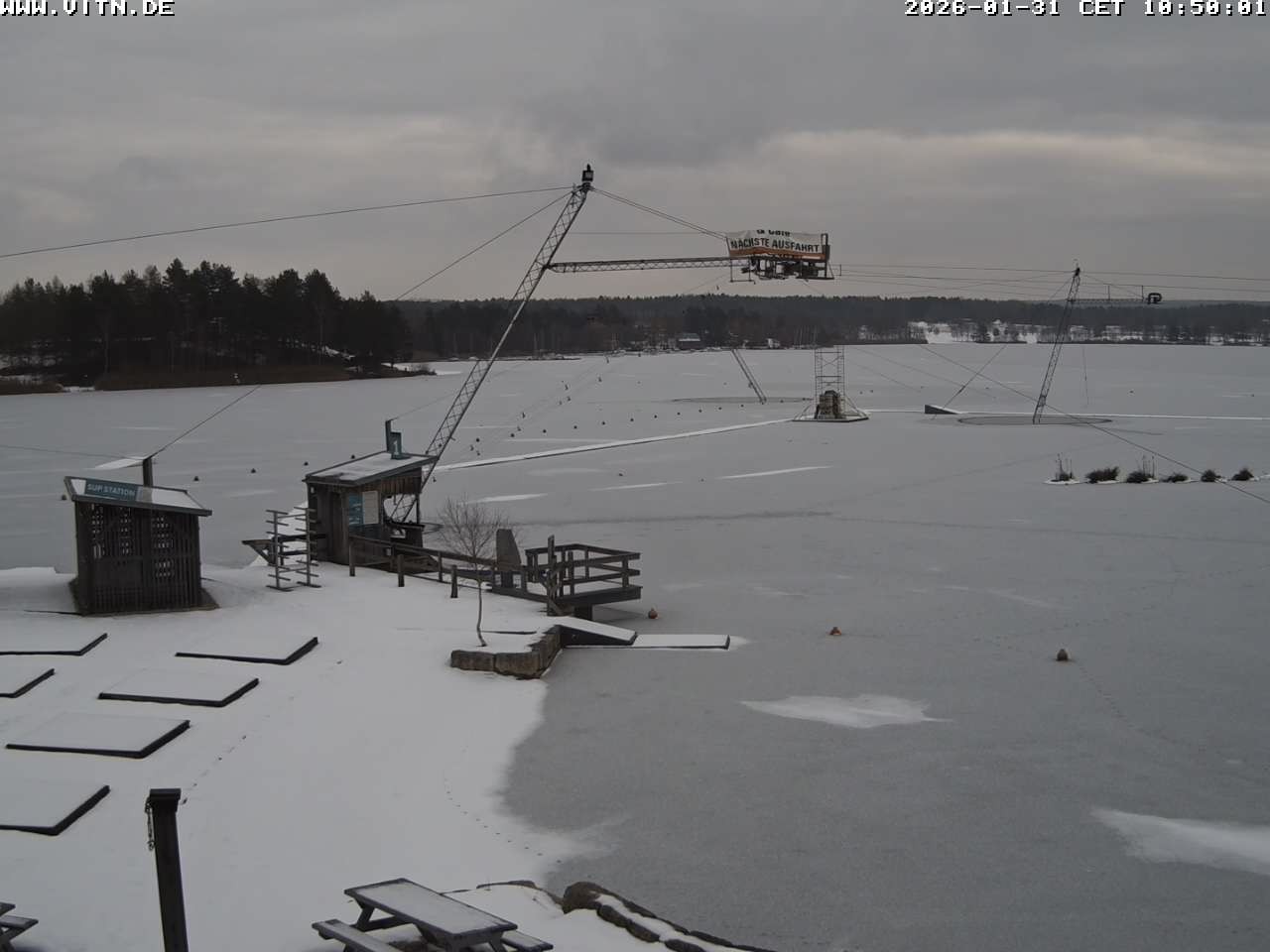 Archiv Foto Webcam Wakeboard- und Wasserskianlage am Steinberger See