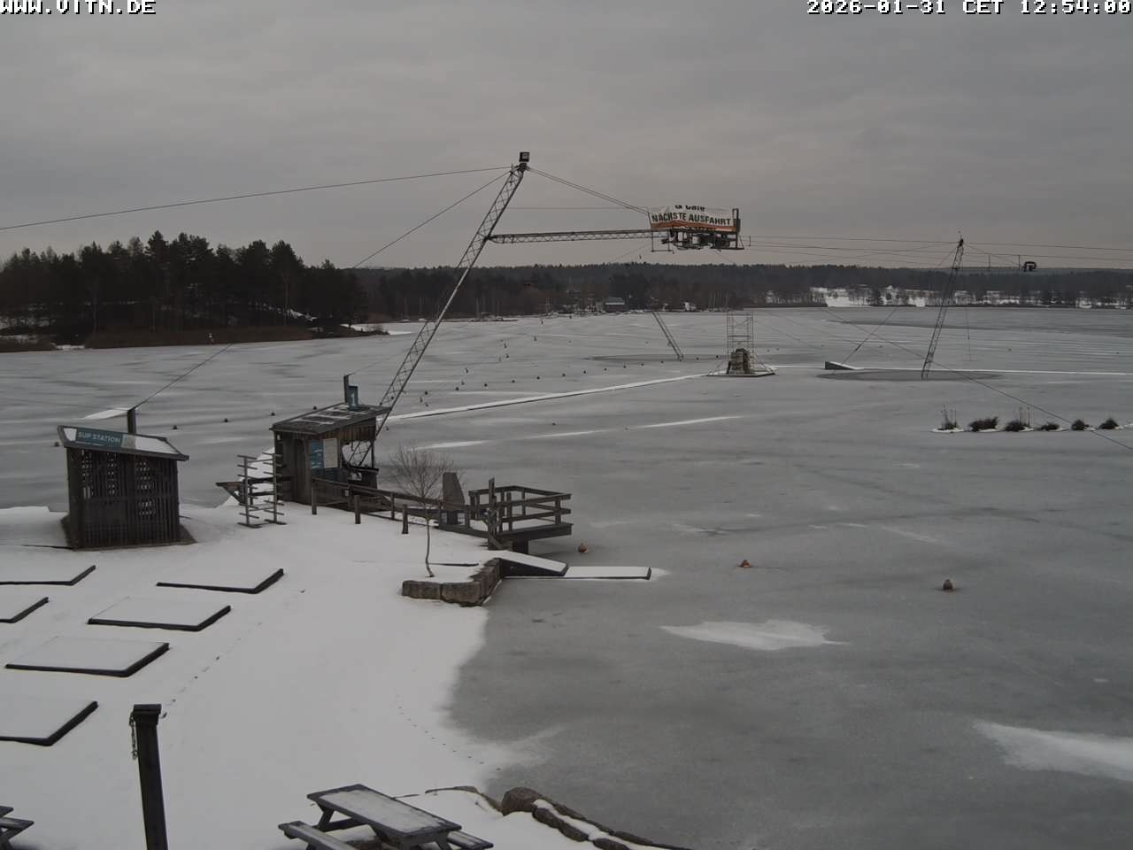 Archiv Foto Webcam Wakeboard- und Wasserskianlage am Steinberger See