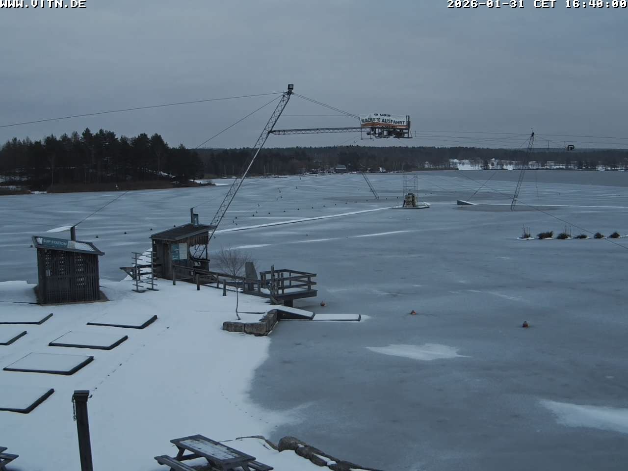 Archiv Foto Webcam Wakeboard- und Wasserskianlage am Steinberger See