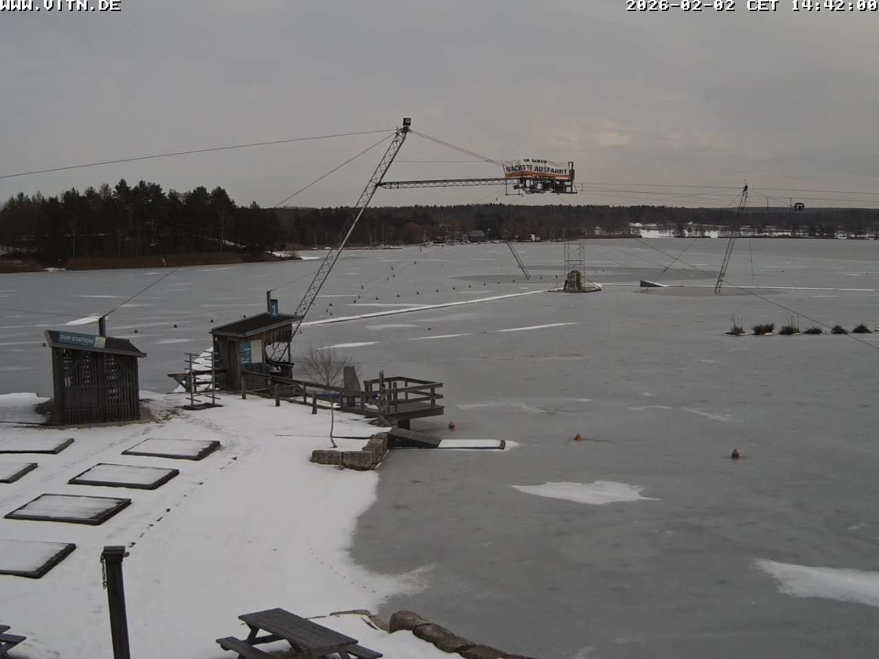 Archiv Foto Webcam Wakeboard- und Wasserskianlage am Steinberger See