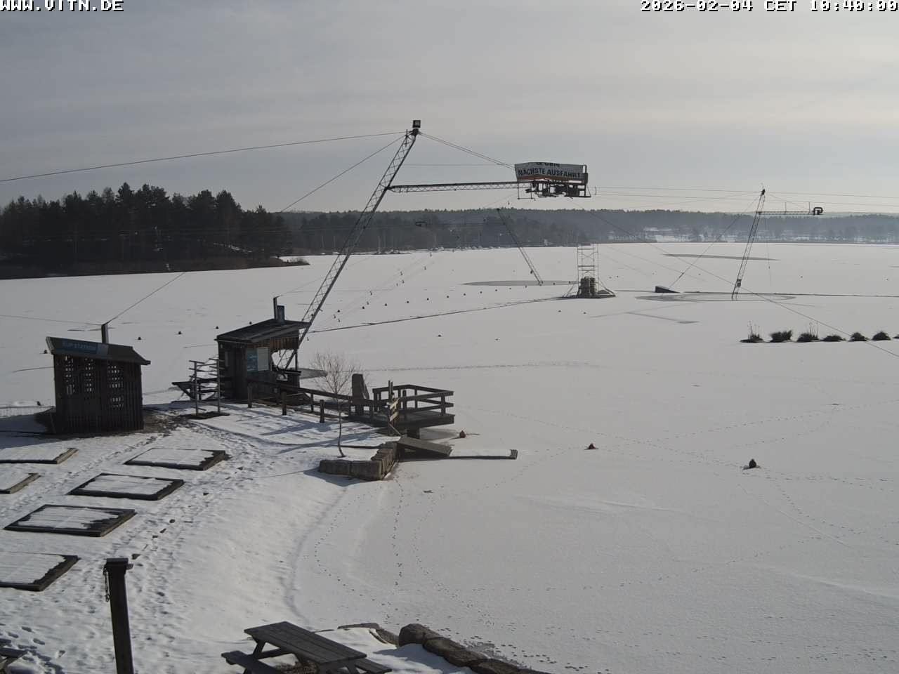 Archiv Foto Webcam Wakeboard- und Wasserskianlage am Steinberger See