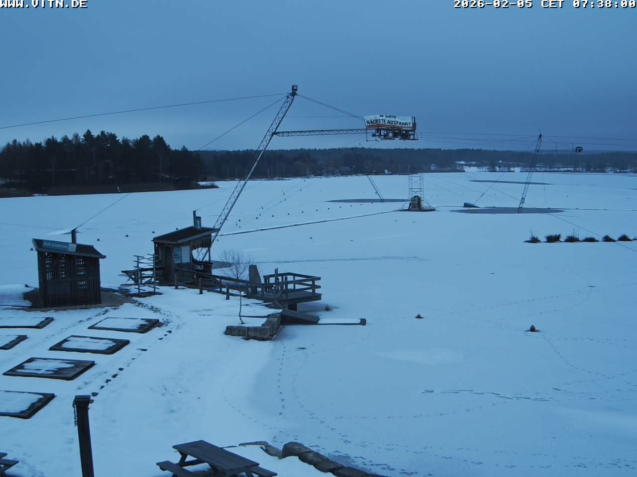 Archiv Foto Webcam Wakeboard- und Wasserskianlage am Steinberger See