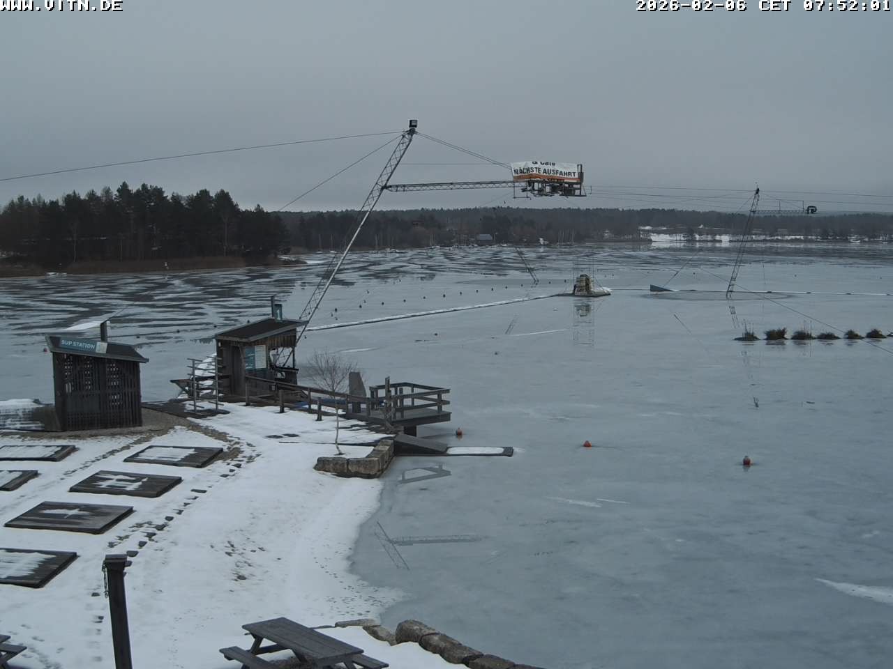 Archiv Foto Webcam Wakeboard- und Wasserskianlage am Steinberger See