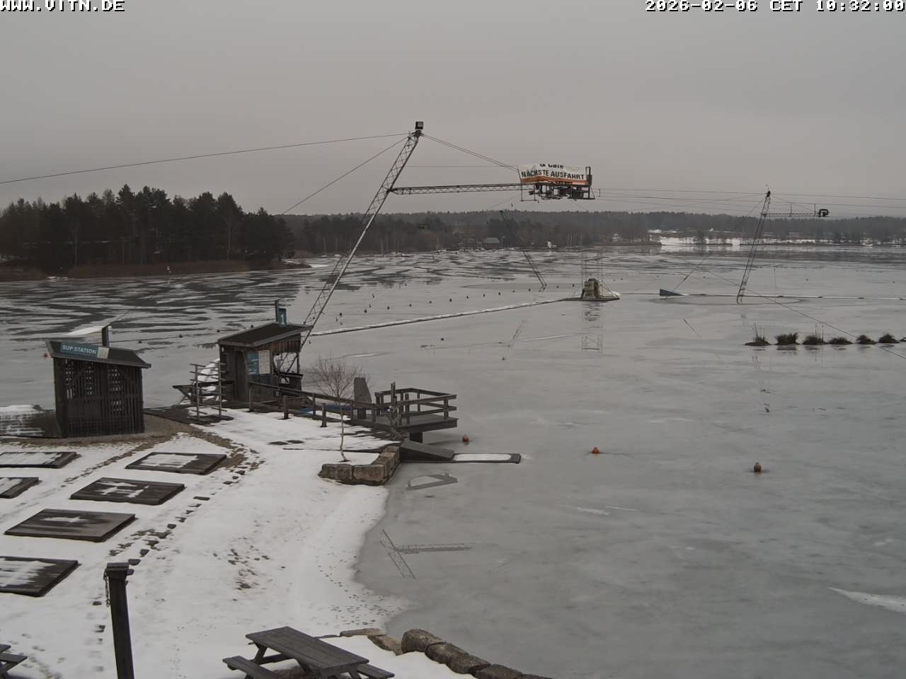 Archiv Foto Webcam Wakeboard- und Wasserskianlage am Steinberger See