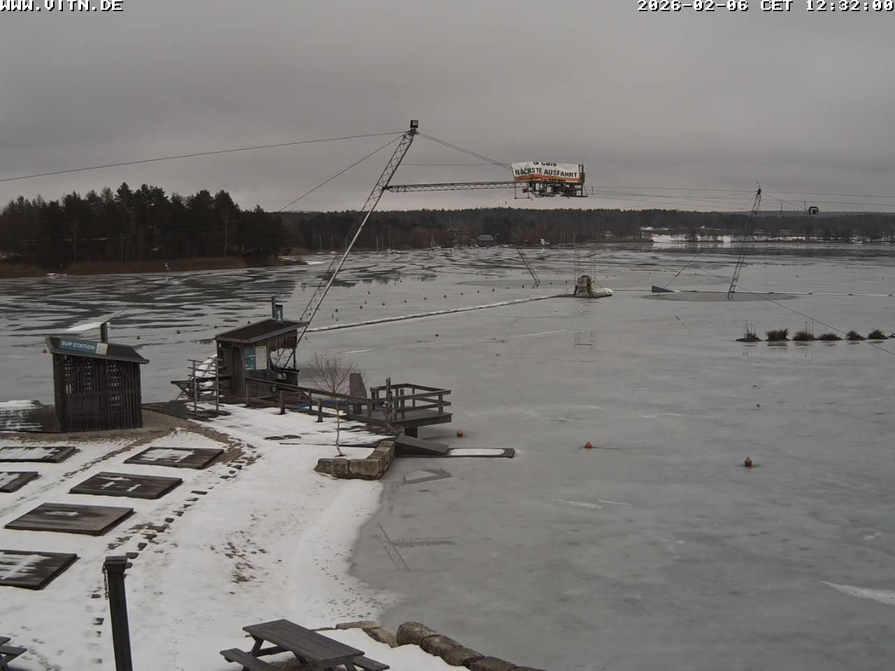 Archiv Foto Webcam Wakeboard- und Wasserskianlage am Steinberger See