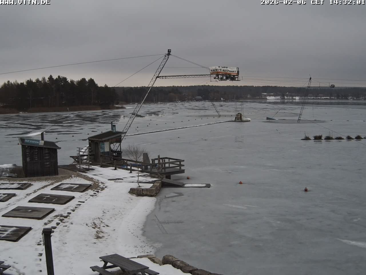 Archiv Foto Webcam Wakeboard- und Wasserskianlage am Steinberger See