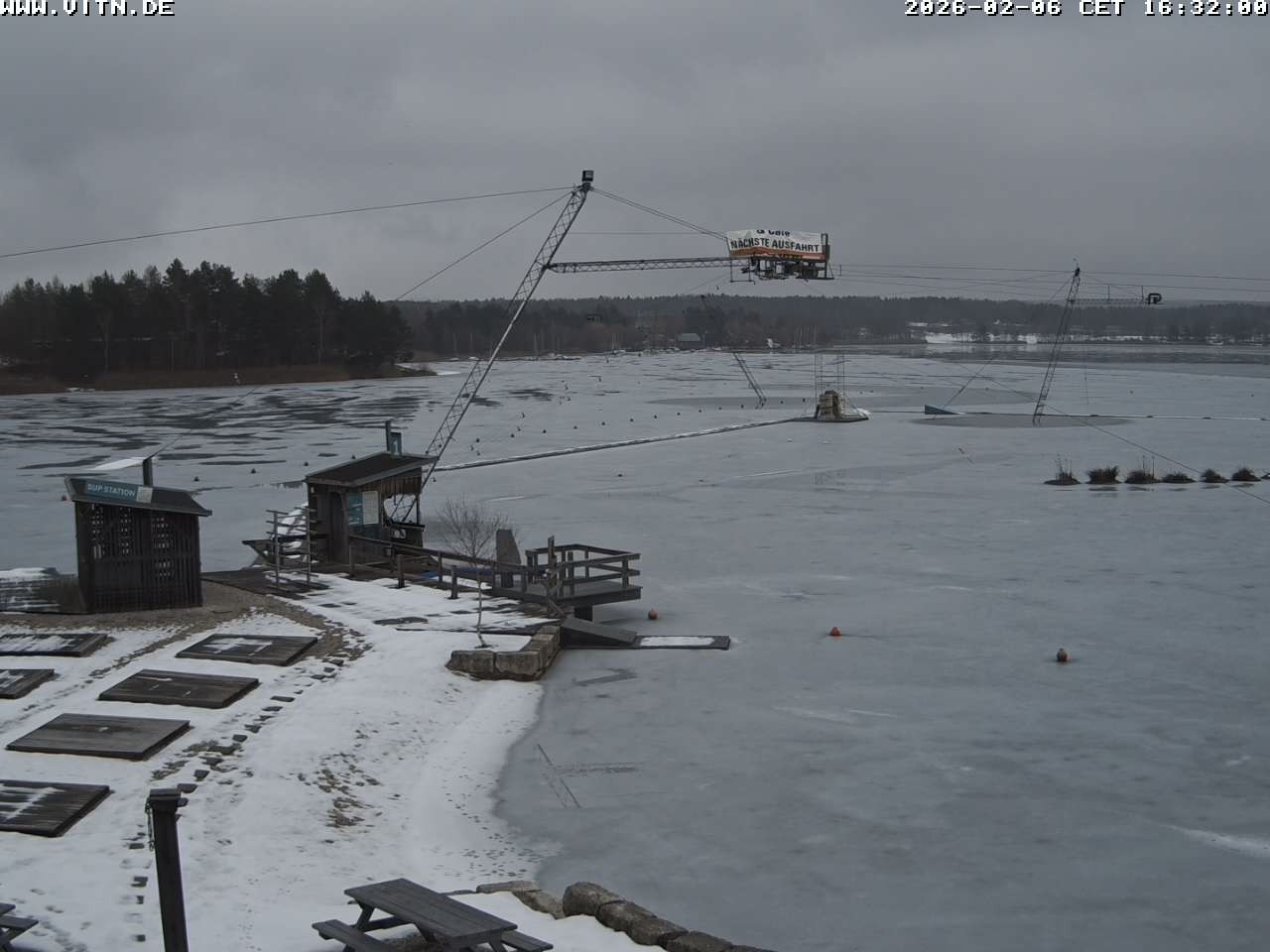 Archiv Foto Webcam Wakeboard- und Wasserskianlage am Steinberger See