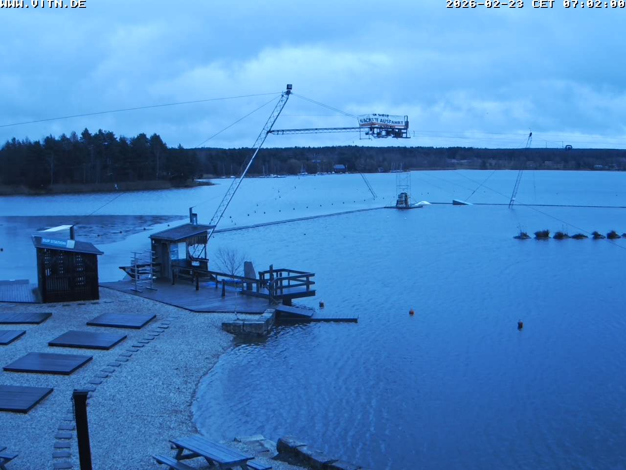 Archiv Foto Webcam Wakeboard- und Wasserskianlage am Steinberger See