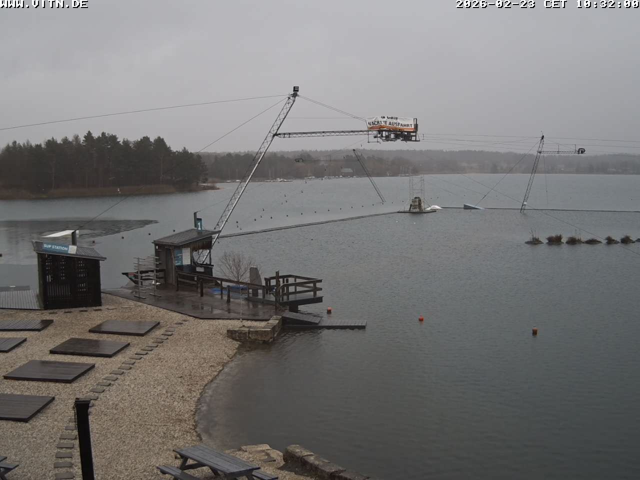 Archiv Foto Webcam Wakeboard- und Wasserskianlage am Steinberger See