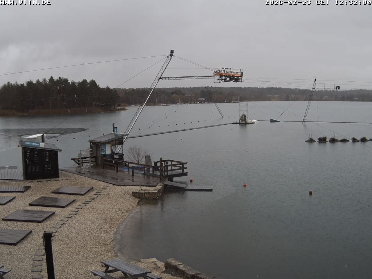 Archiv Foto Webcam Wakeboard- und Wasserskianlage am Steinberger See