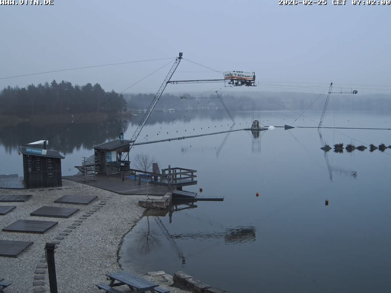 Archiv Foto Webcam Wakeboard- und Wasserskianlage am Steinberger See