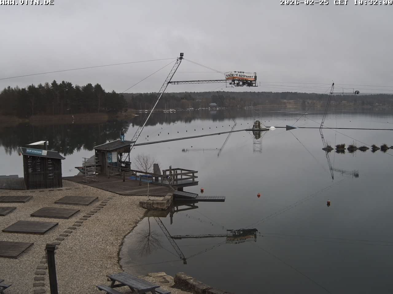 Archiv Foto Webcam Wakeboard- und Wasserskianlage am Steinberger See