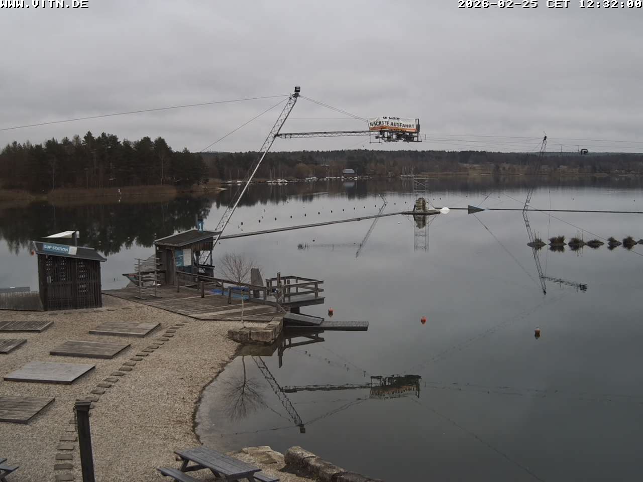 Archiv Foto Webcam Wakeboard- und Wasserskianlage am Steinberger See